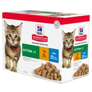 Hill's Science Plan Kitten - Fiskeutvalg 12 x 85 g