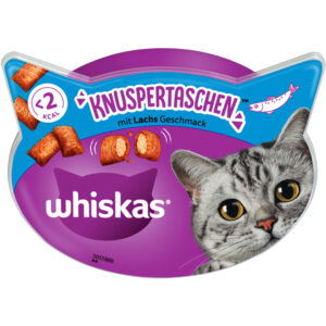 Whiskas Snacks økonomipakke - Crunchy Laks (8 x 60 g)