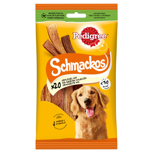 Pedigree Schmackos - Fjærkremiks 20 stk (144 g)