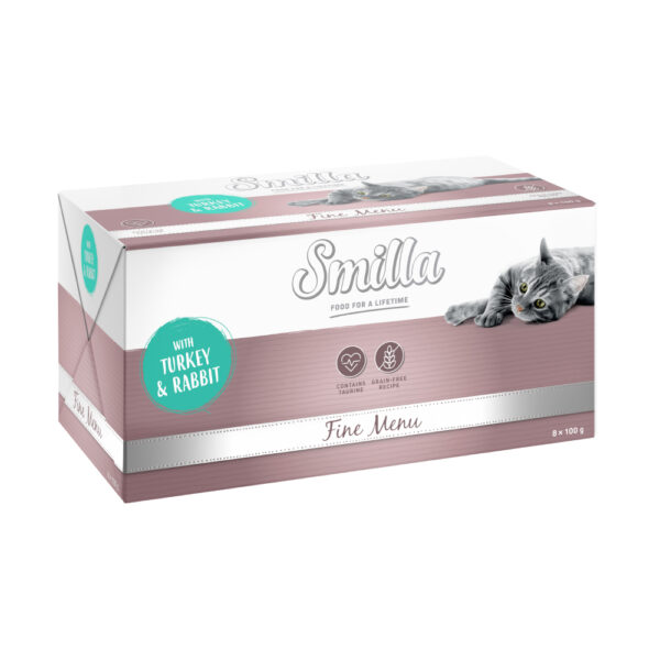 Smilla Fine Menu 8 x 100 g - Kalkun & Kanin