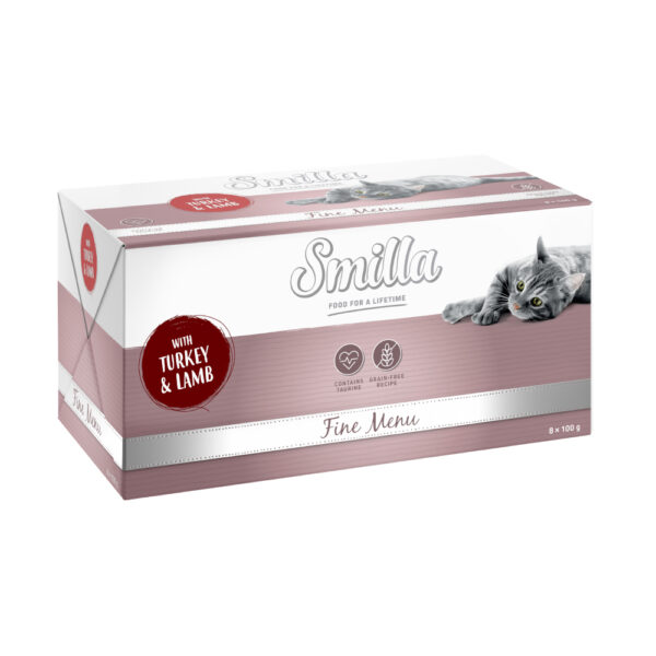 Smilla Fine Menu 8 x 100 g - Kalkun & Lam