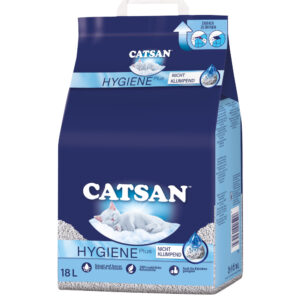 Catsan hygienestrø kattesand - 18 l