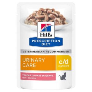 10 + 2 gratis! 12 x 85 g Hill's Prescription Diet - Multicare Urinary Care kattemat med laks