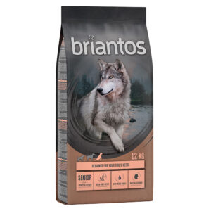 11 + 1 kg gratis! 12 kg Briantos kornfritt tørrfôr - Senior Kalkun & Potet