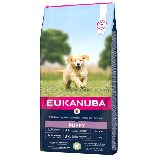 Eukanuba Puppy Large & Giant Breed Lam & Ris - 2 x 12 kg