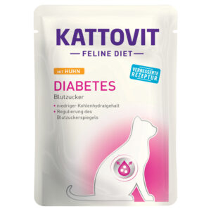 Kattovit Feline Diabetes / Vekt 24 x 85 g - Kylling