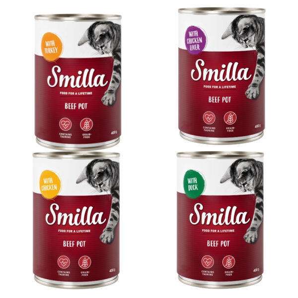 Smilla oksegryter 6 x 400 g - Blandet pakke