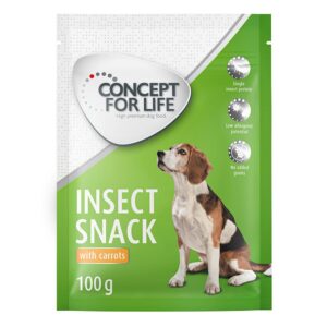 Concept for Life Insect Snack med gulrot 3 x 100 g