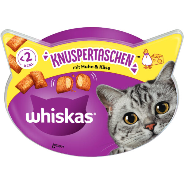 Whiskas Temptations - Kylling & ost 8 x 60 g