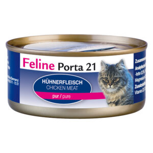 Feline Porta 21 kattefôr - 6 x 156 g - Kylling