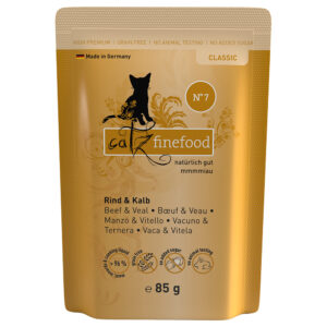 catz finefood porsjonsposer 8 x 85 g - Okse & Kalv