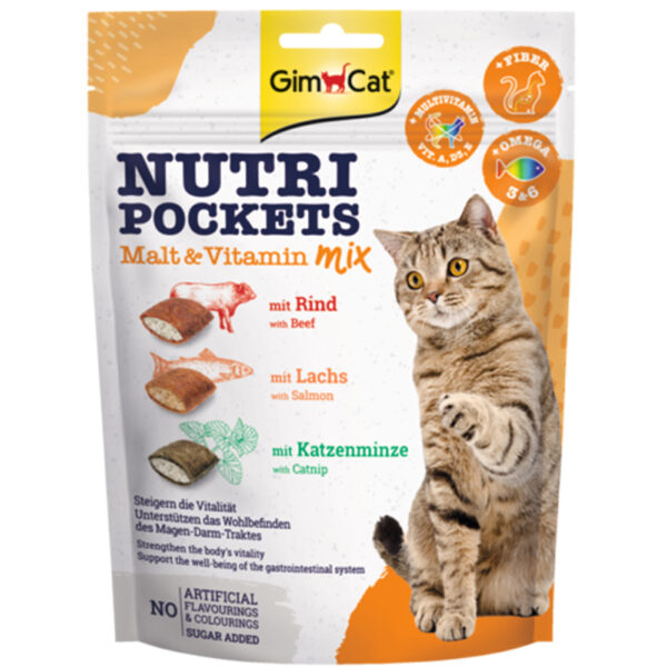 GimCat Nutri Pockets - Malt-vitamin blanding