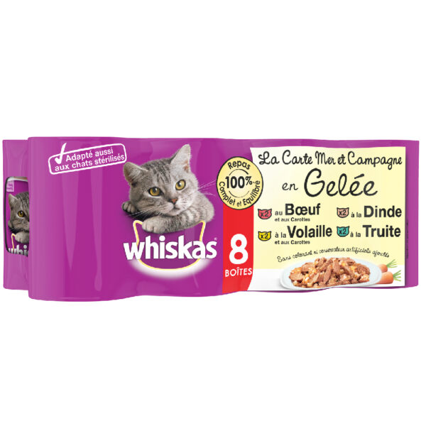 Økonomipakke Whiskas La Carte 24 x 390 / 400 g - hav og lanskap i gelè (24 x 390 g)