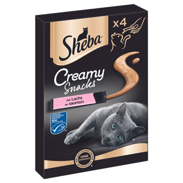 Sheba Creamy Snacks - 4 x 12 g Laks