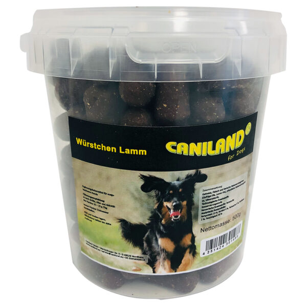 Caniland pølser Lam med røykaroma - 3 x 500 g