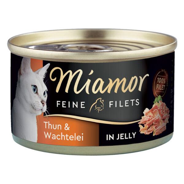 Miamor Fine Fileter 1 x 100 g - Tunfisk & vaktelegg i gelé