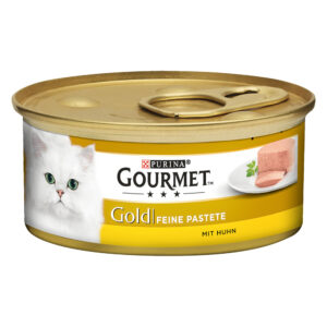 Blandet pakke Gourmet Gold Fine Paté 48 x 85 g Blanding II - (Kylling + Tunfisk + And + Lam)