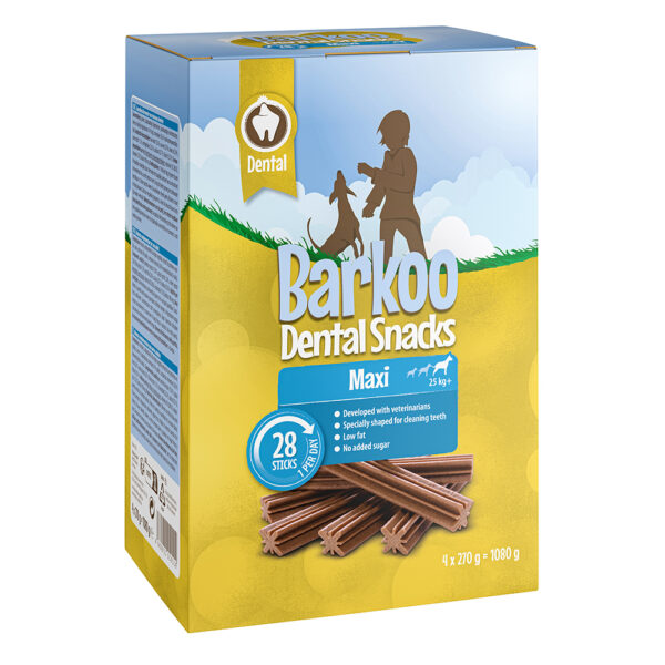 Økonomipakke Barkoo dental snacks - Maxi 28 stk (1080 g)