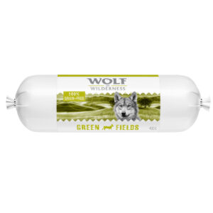 Økonomipakke Wolf of Wilderness Adult 24 x 400 g - Wurst - Green Fields - Lam