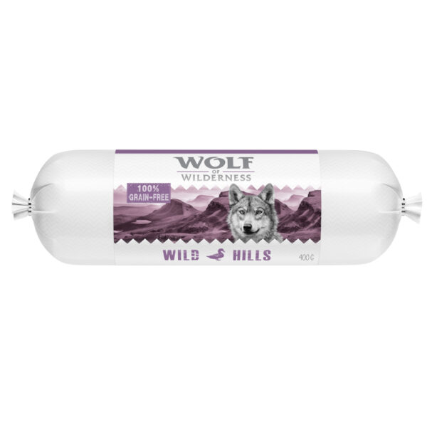 Wolf of Wilderness Adult 6 x 400 g - Wurst - Wild Hills - And