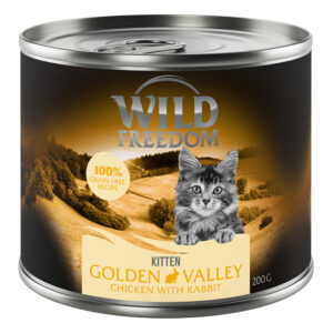 Wild Freedom Kitten - 12 x 200 g Kanin og kylling