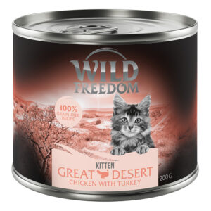 Wild Freedom Kitten - 12 x 200 g Kalkun & Kylling