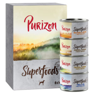 Purizon Superfoods 6 x 140 g - Mixpakke (2xkylling