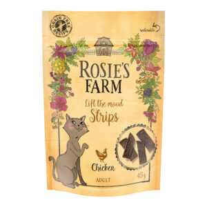 Rosie's Farm Snack "Strips" Kylling - 45 g