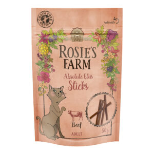 Rosie's Farm Snack "Sticks" Okse - 5 x 50 g