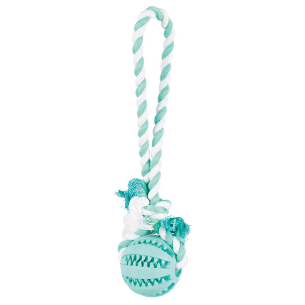 Trixie Denta Fun Leketau med ball - Ø 7 x L 24 cm