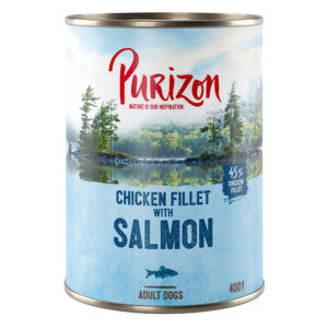 Purizon Adult 6 x 400 g - kornfri - Laks med spinat & kokos