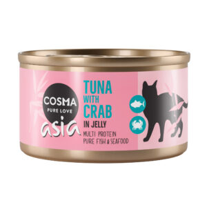 Økonomipakke Cosma Asia i gelé 24 x 85 g - Tunfisk & Krabbe