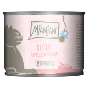 Økonomipakning MjAMjAM Kitten 24 x 200 g - saftig kylling med lakseolje