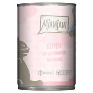 MjAMjAM Kitten 6 x 400 g - saftig kylling med lakseolje