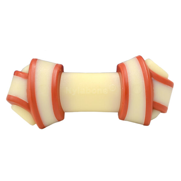 Nylabone Rawhide-knokler med oksesmak - Størrelse M: ca. L 13 x B 6 x H 6 cm