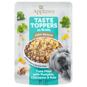 Applaws Hund Taste Toppers i kraft 24 x 85 g - Tunfisk med gresskar