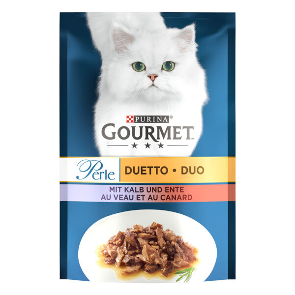 52 x 85 g Gourmet Perle til spesialpris! - Kalv & And