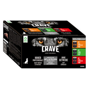 Crave Adult våtfôr 6 x 400 g - Blandet (chicken+turkey