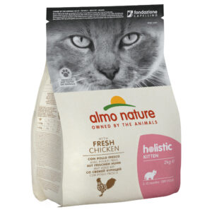 Økonomipakke: Almo Nature Holistic - Kitten Holistisk kylling & ris (4 x 2 kg)