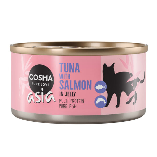 Cosma Asia i Gelé 6 x 170 g - Tunfisk/Laks