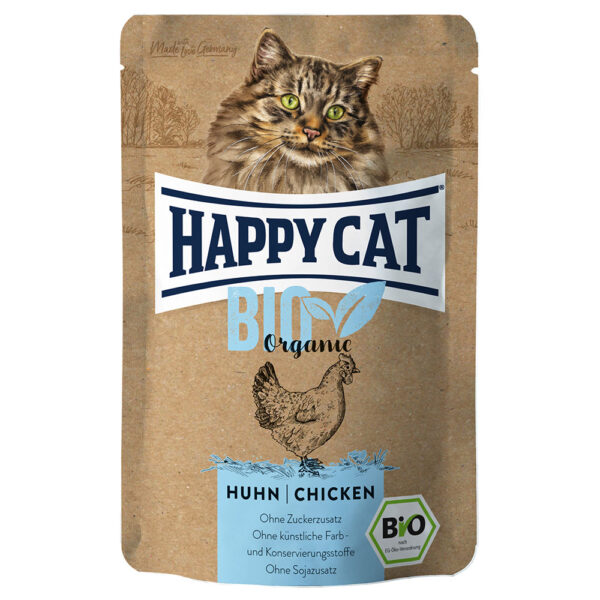 Happy Cat Bio Pose 6 x 85 g - Bio Kylling & Bio And