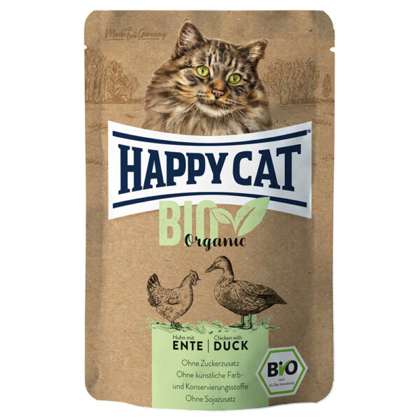 Happy Cat Bio Pose 6 x 85 g - Bio Kylling