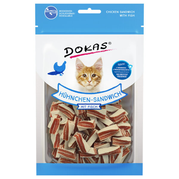 Dokas tyggesnacks kyllingsandwich - 70 g