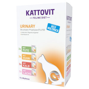 Kattovit Urinary Poser 12 x 85 g - Miks (4 Sorter)