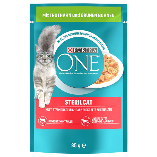 Purina One Sterilised Kalkun og grønne bønner 52 x 85 g