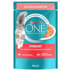 Purina One Sterilised - Laks & gulrøtter 26 x 85 g