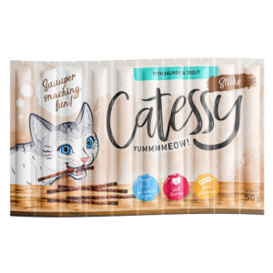 Catessy Sticks 10 x 5 g - med laks og ørret