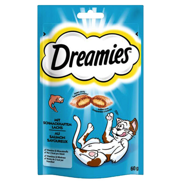 Prøvepakke Dreamies 4 x 60 g - Okse