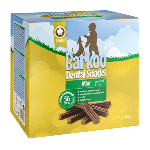 Økonomipakke Barkoo dental snacks - Mini 56 stk (960 g)