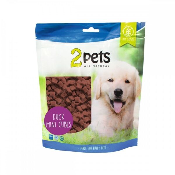 2Pets Cubes Hundegodteri med Hjort (400 g)